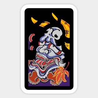 Edo Style Oni / 19th Century Japanese Demon Sticker